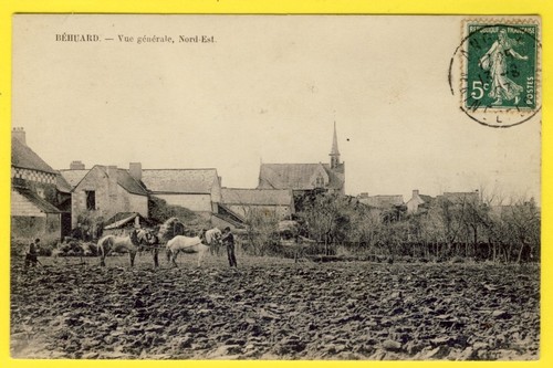 Cpa béhuard en 1907 vue - 1907,
