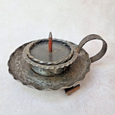 Porte-Cierge style Ancien en Fer Forgé – Style Rustique Brutaliste Bougeoir