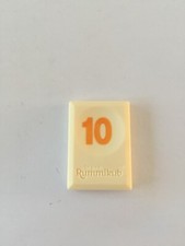 Tuile chiffre 10 dix orange