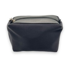 Pochette en tissu et cuir