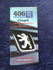 Peugeot 406 Coupe Price List 06.1998