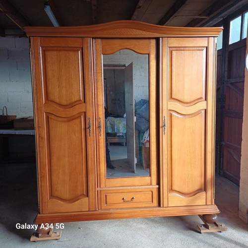 Armoire penderie portes bois - armoire/penderie,