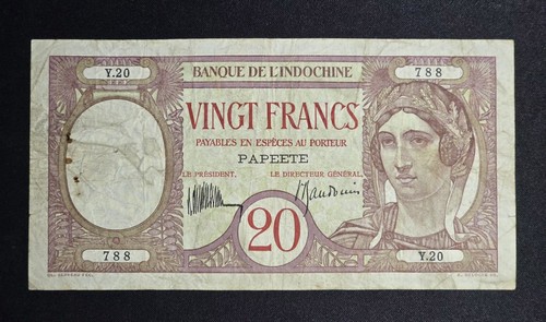 Tahiti francs - tahiti, 20