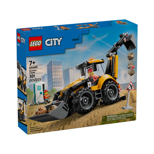 Lego 60480 tractopelle - lego,