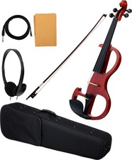 Set Violon Electronique Profeesionnel Taille 4/4 Avec Coffre Archet Casque Cable