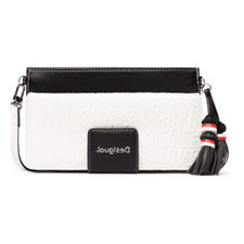 Sac à main Desigual Kaila Carmen 20SAYP28 18 x 14 x 4 cm blanc noir