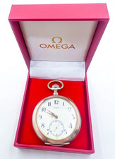Omega Silver 800 47mm Grand Prix Pairs 1900 6 Medals Pocket Watch Working