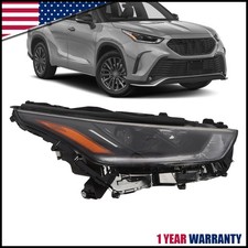 Passenger DRL Projector Headlight w/LED High/Low For 2020-2023 Toyota Highlander