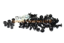 Pour Suzuki Gsxr 600 Srad 1997-2000 Aluminium Noir Tête de fourche & pare-brise