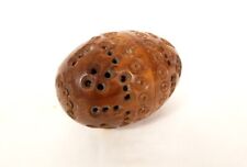 Egg Carved Corozo Rosary Case 19th Century