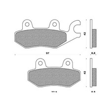 Plaquettes pour freins de