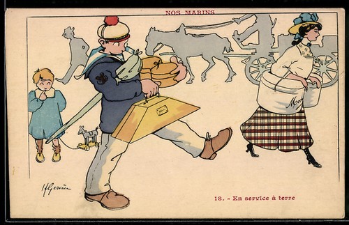 Carte postale artiste henri - carte,