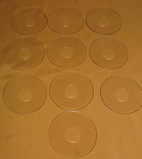 Lot de 10 bobèches en verre