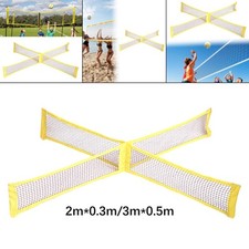 Filet de volley-ball et de badminton 4 voies pour parc, pelouse et jardin