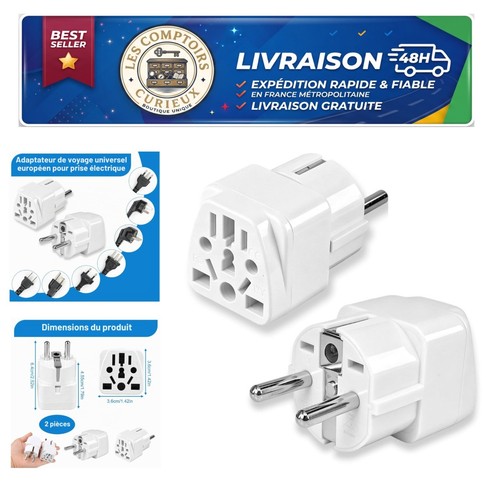 Adaptateur prise universelle