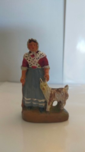 Santon femme la chèvre - femme,