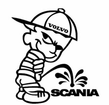 STICKER VOLVO VS SCANIA poids