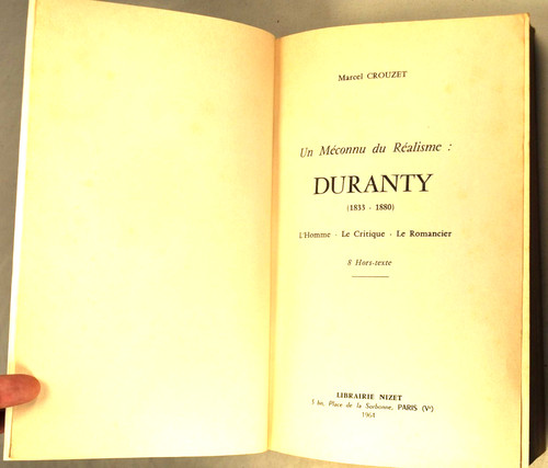 Crouzet edmond duranty - crouzet, un