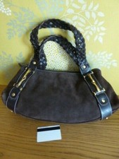  sac 100% CUIR daim marron