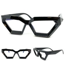 Lunettes De Vue Pour Femmes À Monture Épaise Noire Style Rétro Cat Eye