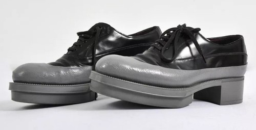 Prada italy bicolor - bicolor, cuir