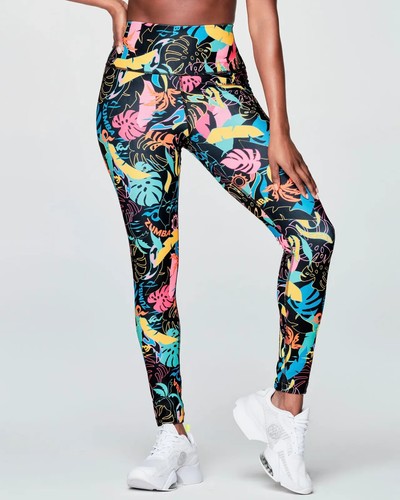 Zumba palm party high waisted - party,