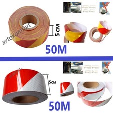 Bande d'avertissement de sécurité réfléchissante rouleau de 50 mètres...