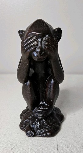 Sculpture terre cuite singe - cuite,