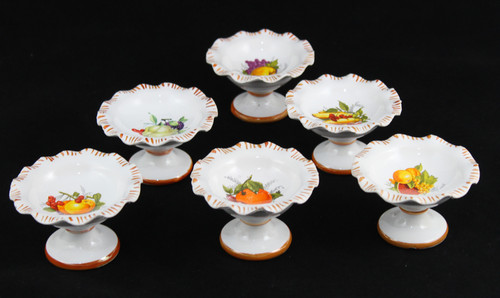 Lot fruits en porcelaine - lot,