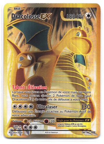 Carte pokémon dracolosse - carte,