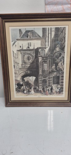 Lot céramiques décor - , rouen