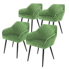 Lot de 4x chaises de salle à