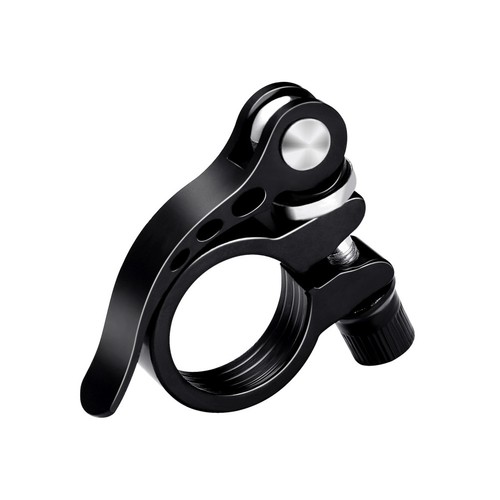Reusable black seatpost clamp - black,