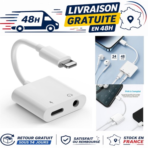 Adaptateur lightning vers jack - adaptateur,