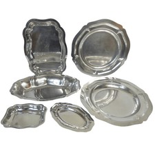 LOT PLATS EN ACIER INOX 6