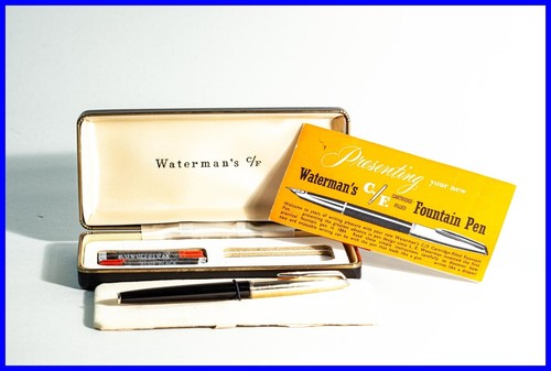 1960er 18k plume waterman cf - f,