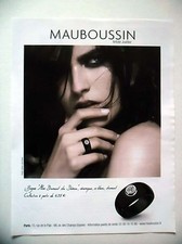 ADVERTISING: MAUBOUSSIN Ring Mon Diamant du Demon 2015 E.Gabidulina