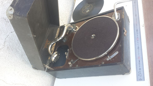 Ancien gramophone valise - , la