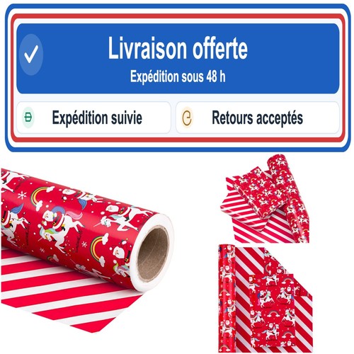 Ruspepa papier cadeau noël - papier,