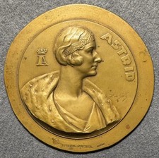 Médaille belge Reine Astrid