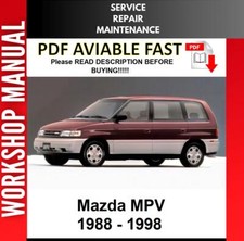 MAZDA MPV 1994 1995 1996 1997 1998 SERVICE REPAIR WORKSHOP MANUAL