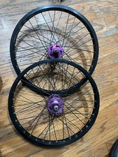 Old School Bmx  Purple Crupi Hubs 20 Inch Wheels