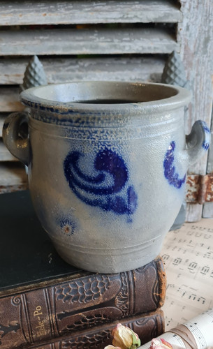 Ancien pot gres beige - pot,