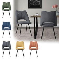 2/4/6/8x Chaises de salle à manger salon fauteuils rembourrées couleur au choix