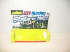 n168, SOLID jeep box mercedes auto union military, bt repro ref 212 SOLIDO