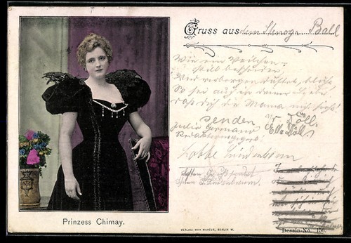 Carte postale actrice