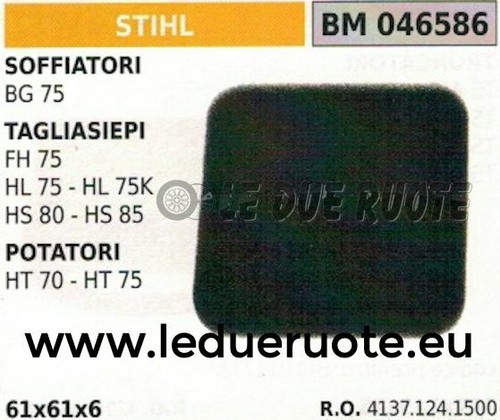 41371241500 éponge filtre air - 41371241500,