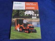 catalogue Kubota tracteur