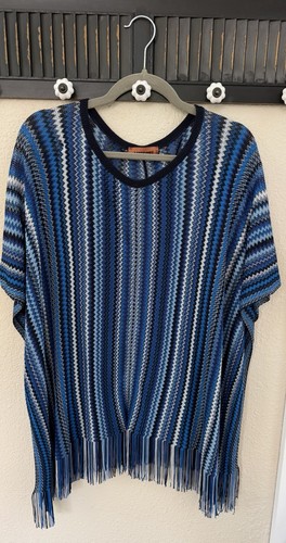 Missoni blue chevron knit - missoni,