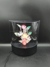 Large Daylight Lamp Flowers Fiber Optic Taiwan Kitch Vintage Retro 1980